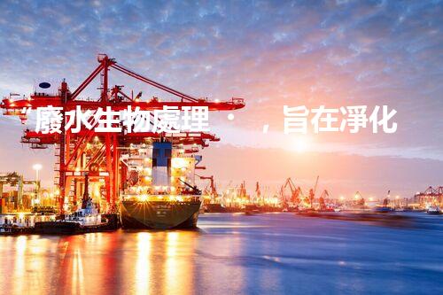 “廢水生物處理，旨在凈化水源，守護(hù)碧水藍(lán)天”
